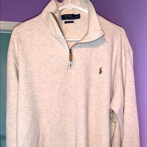 Ralph Lauren Estate Rip Quarter Zip XL Sweater